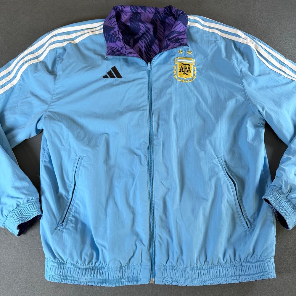 Adidas Reversible Argentina Men's National Team 2022 World Cup Anthem Jacket